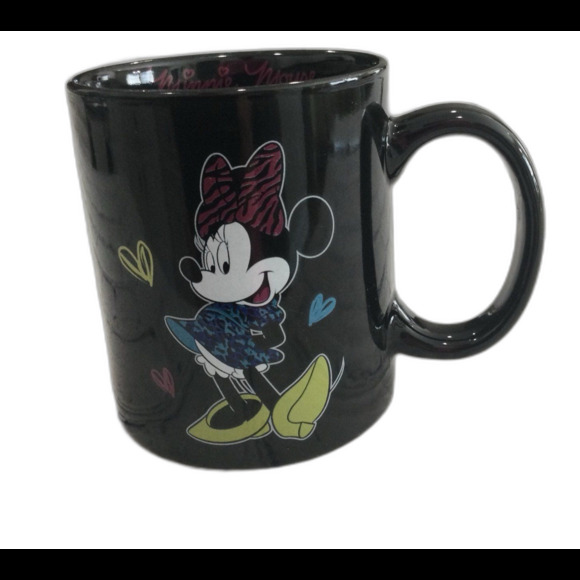 Disney Minnie Mouse Black Graphic Ceramic Mug. Microwave / Dishwasher Safe. - Picture 1 of 8